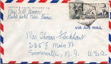 GOLDPATH: Spain cover 1949 to USA airmail CV926_P32