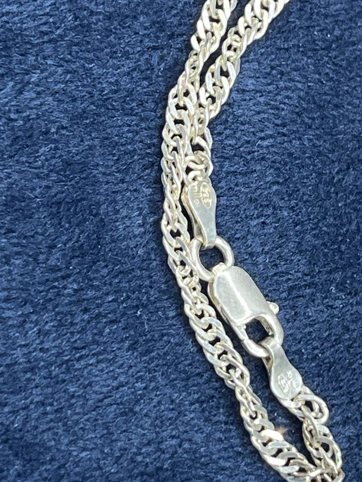 KABANA QUARTZO ESFUMAÇADO 925 prata esterlina pendurado colar de lágrima 19” polegadas 14mm - Imagem 3 de 4