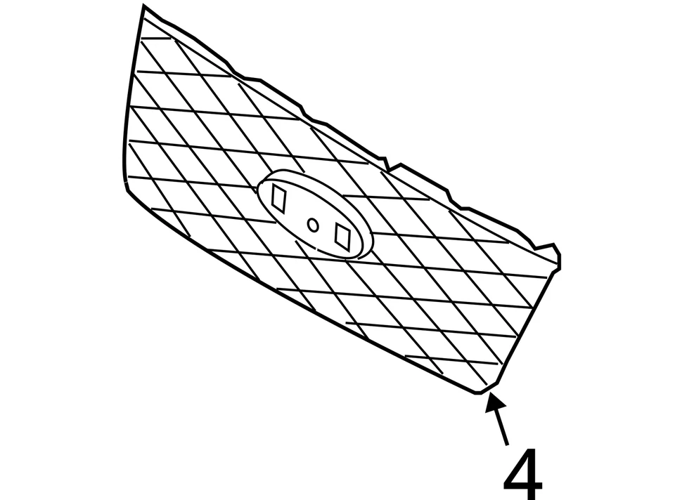 Radiador parrilla Ford Explorer Sport Trac 2008-2010 8A2Z8200A - nuevo OEM Foto 4 de 4