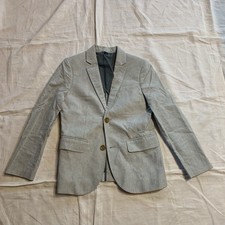 J. Crew Crewcuts Boys Ludlow Cotton Blazer Gray Size 10