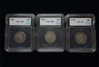 Lot of 3 - Silver 1898, 1907-D, & 1915-D Barber Quarters 25c