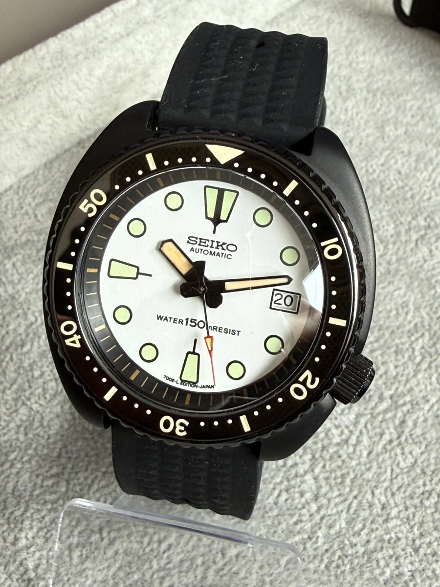 Highly  Customized Seiko Turtle Diver Mod 1-of-1 with lumed Bezel