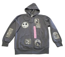 Disney NWT Nightmare Before Christmas Multi-patch Full Zip Women's Hoodie, S