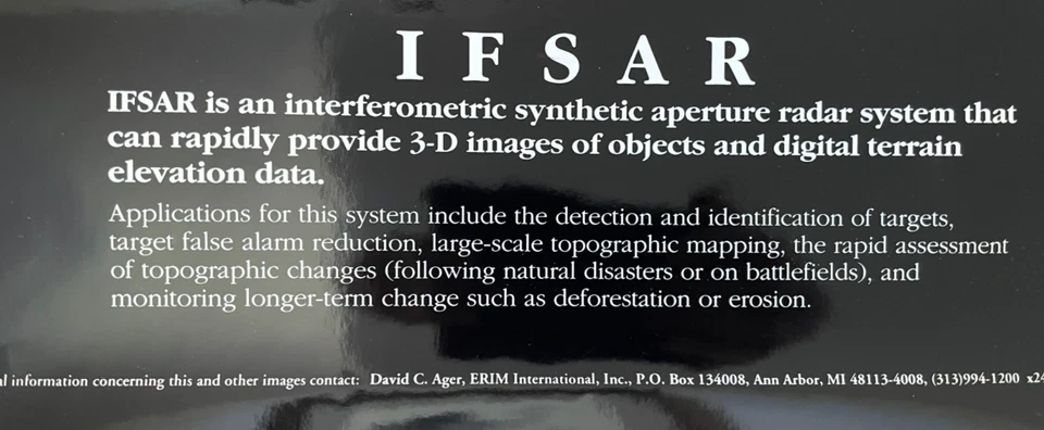 University Of Michigan Football Stadium 3D IFSAR Image Poster 23 1/2" x 20" - Image 3 of 4