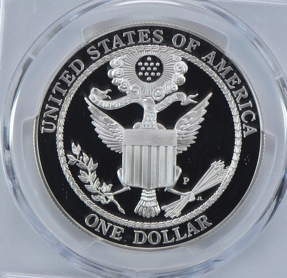 2008-P Bald Eagle Commemorative Dollar PR69 DCAM PCGS Blue Label - Image 4 of 4