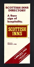 1982 Scottish Inns Hotels Resorts USA Directory Lodging Vintage Travel Booklet