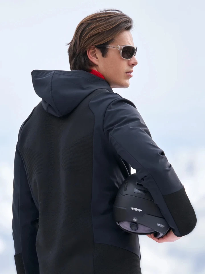 ¡Nuevo! Chaqueta de esquí Bogner Jace Softshell para hombre pequeña negra ligera impermeable  Foto 2 de 4