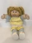 1980s Cabbage Patch Kids Doll Blonde Hair Blue Eyes Doll Vintage