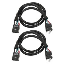 9-Pin M/F 12.4" 2pc Header Cable for PC