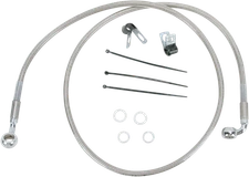 Drag Specialties Extended Stainless Steel Front Brake Line Kit 47in. Clear 17...