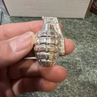 Hand Poured Figuring Hand Grenade 999 Fine Silver 2.5 Troy Oz