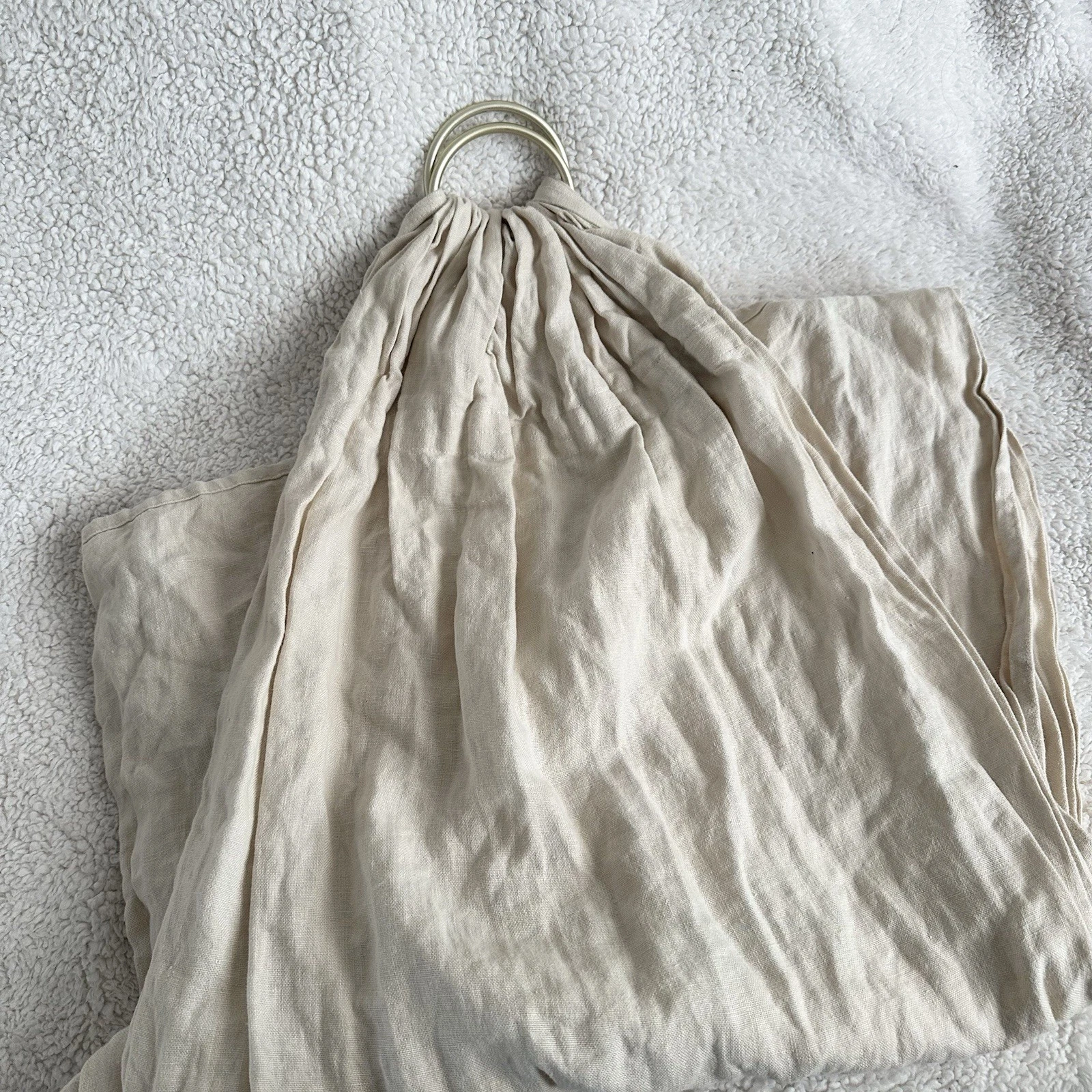 Wildbird Linen Ring Hoop Sling Tan Cream Baby Infant Toddler Carrier
Opens in a new window or tab