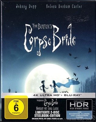 CORPSE BRIDE (4K Ultra HD + Blu-ray Disc) Steelbook, Ultimate Coll. Edt. NEU+OVP