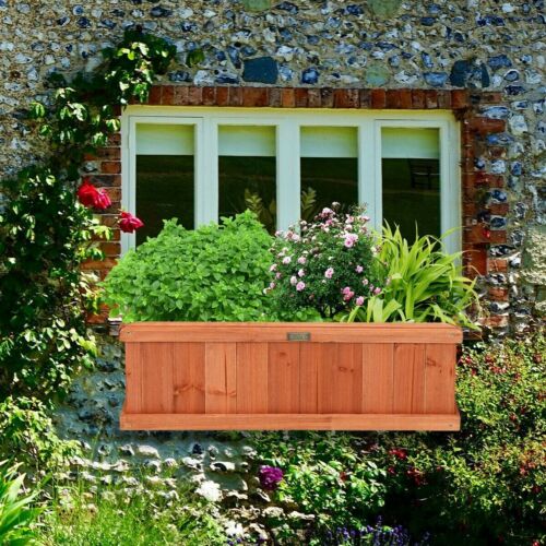 Wooden Planter Box Garden Yard Window Decorative Flower Bed Vegetable 2X4-Ft - Picture 3 of 12
