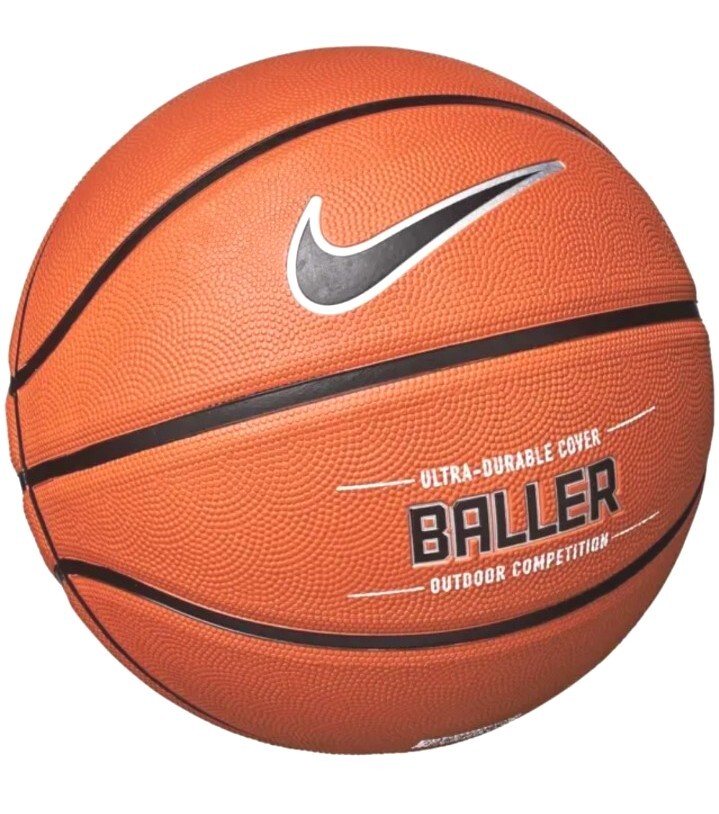 Nike Baller Basketball Full Size Ball Amber/Black/Metallic