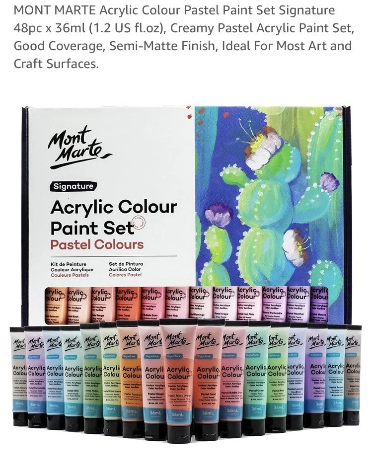 Mont Marte Signature Fabric Paint Set - 20pc x 20ml