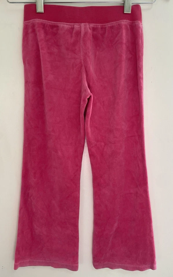 Pantalones Circo Niños Niñas Sólidos Rosa Caliente Acogedores Cintura Elástica Tirar de Pierna Acampanada M 7-8 Foto 3 de 4