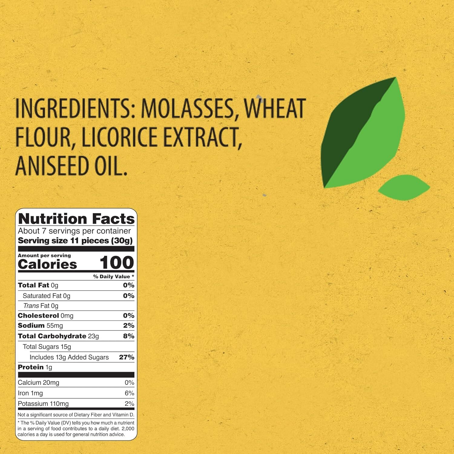 Panda All Natural Soft Licorice Chews Fat Free No Preservatives 7 Oz Bags 12 Pck