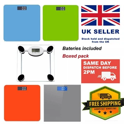 Weighing Scales Digital Electronic Bathroom for Body Weight Accurate -UK Seller