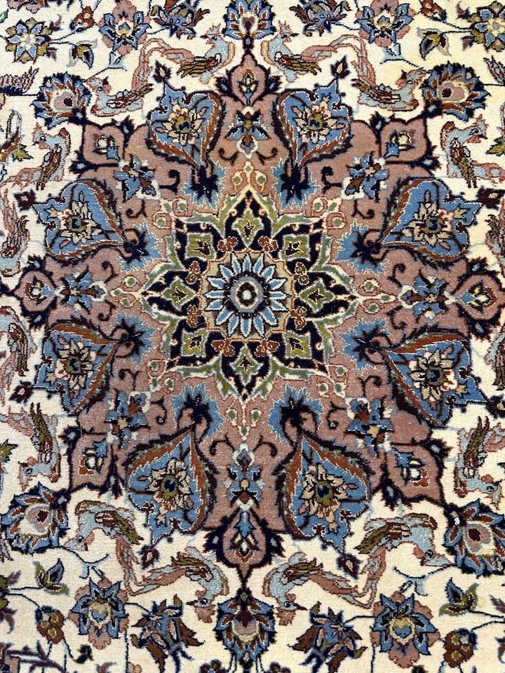 Very Fine Esfahann Silk&Wool Rug 5x7 ft Cica 1970. 4911. eBay