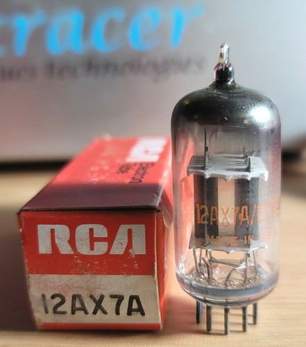 RCA 12AX7A TUBE 14MM PLATE 12AX7 NOS (1971) - Picture 2 of 4