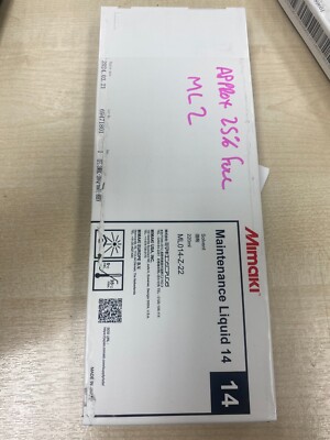 Mimaki 220ml Wartungsflüssigkeit 14 Kartuschen ca. 25% voll O/Datum