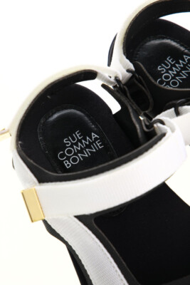 SUECOMMA BONNIE sandals Jewelry Stones S = 36 black-white