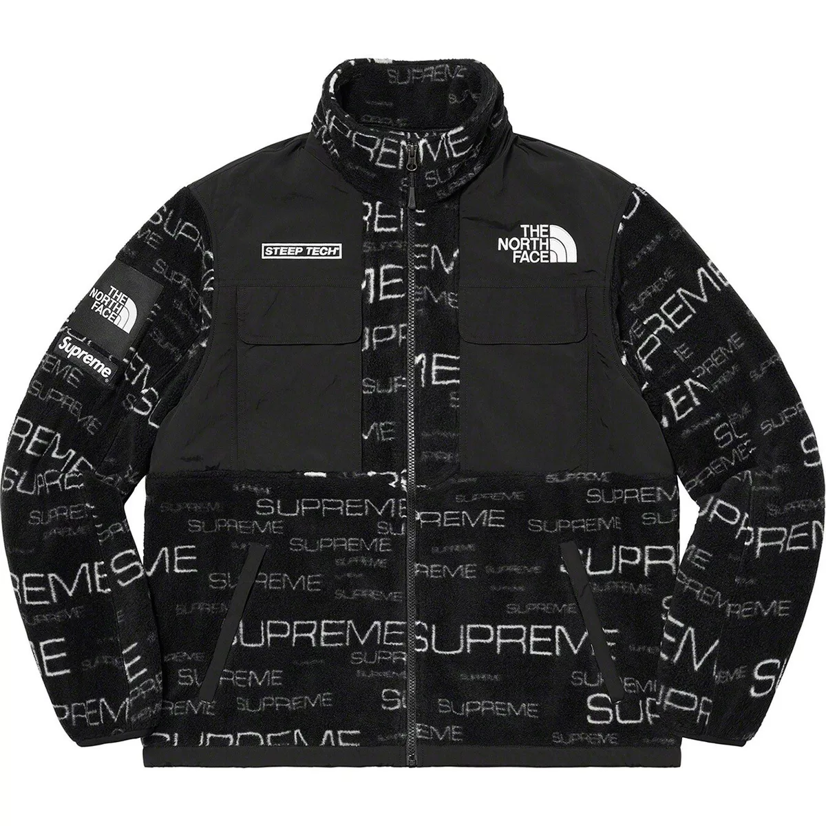 Supreme/The North Face Steep Tech Fleece Jacket - LG - Black FW21 New With  Tags