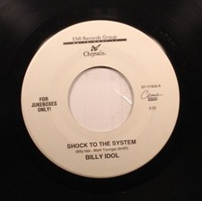 Rock 45 Billy Idol - Shock To The System / Heroin On Emi Records Group