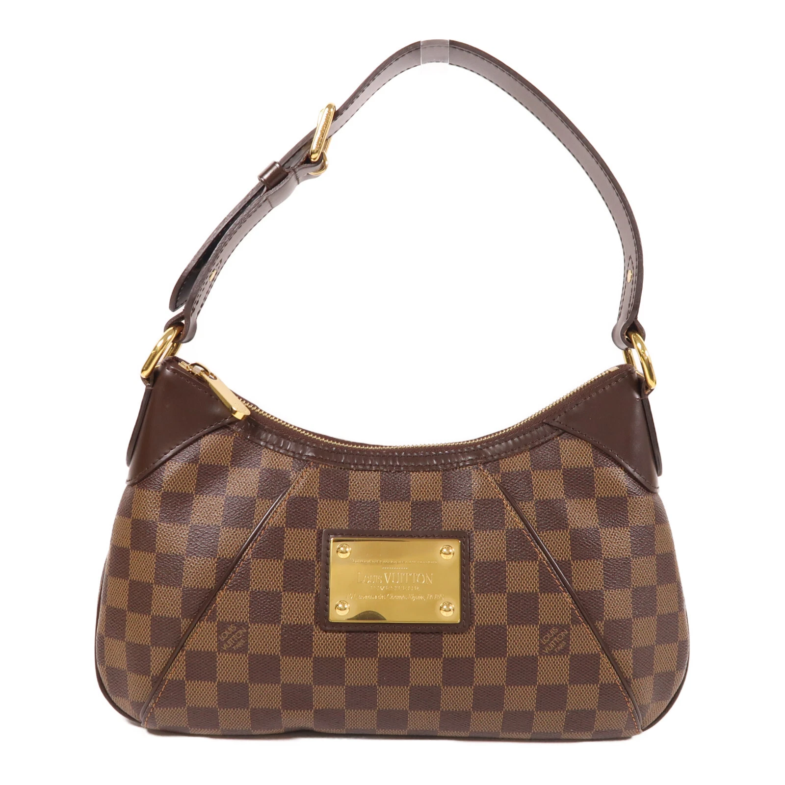 LOUIS VUITTON（LV） Borsa a tracolla Louis Vuitton LV GHW Thames PM N48180 Damier Ebene marrone