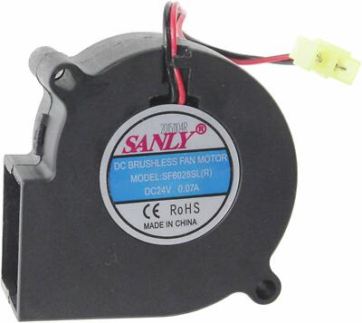 DIMPLEX Electric Fire DC Fan Motor Unit SF6028SL 24V 0,07A Burgate Optimyst 