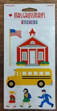 Mrs. Grossman’s SCHOOL HOUSE BUS CHILDREN Stickers 1995  Retired S66