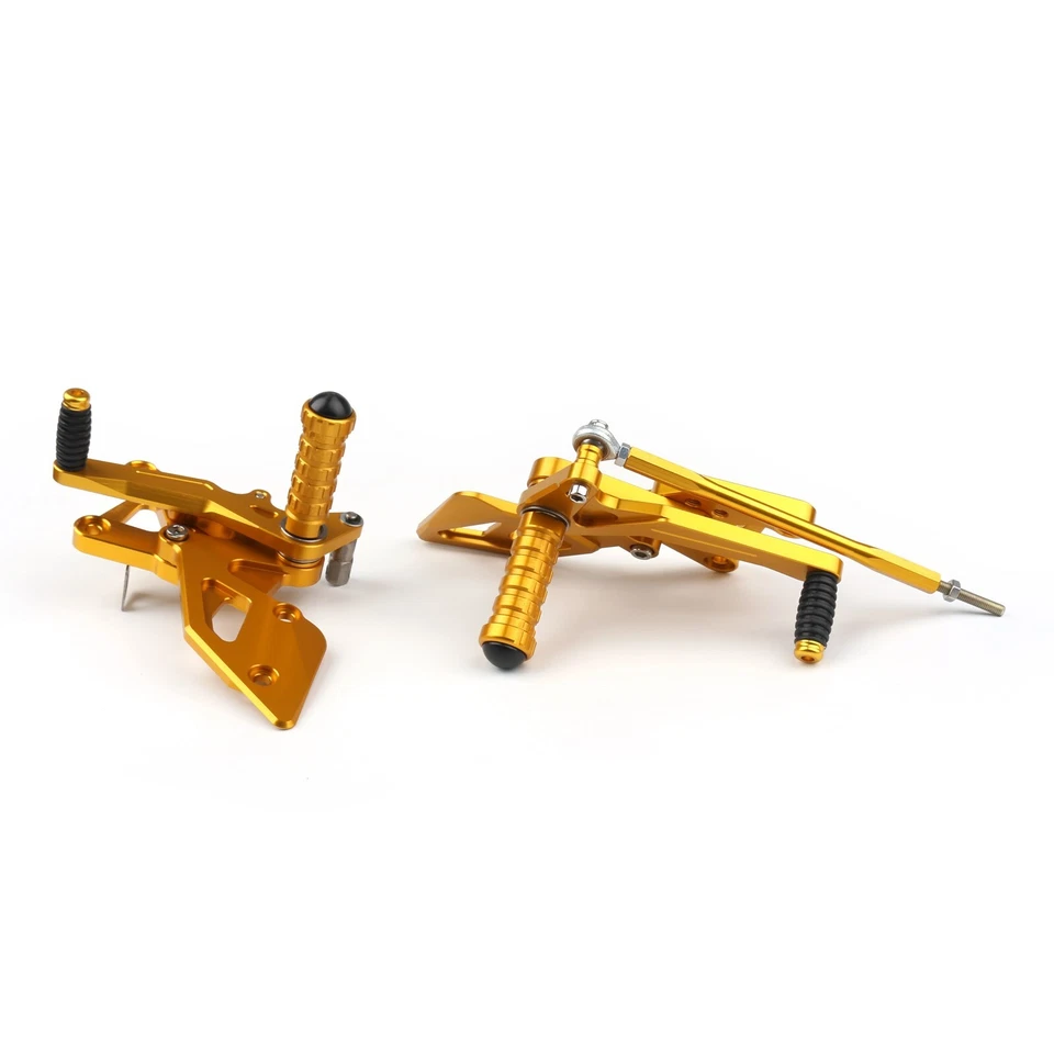 Rearsets Rear Sets Footpegs Footrest Gold For Yamaha YZF R25 R3 2014-2016 #8 Foto 4 de 4