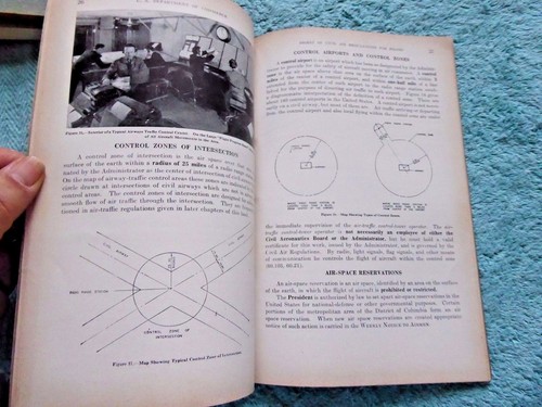 CIVIL AERONAUTICS MAP CIVIL AIRWAYS OF THE USA CIVIL AIR REGULATIONS 1942 - Picture 5 of 5