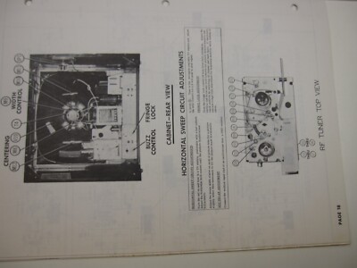SF 1950's Sams Photofact ZENITH Model X2229R, X223OE, X2254M