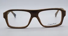 CARTER BOND Jono Hennessy 9078 / 882 Wood Aviator Square Eyeglasses Frames 52/16