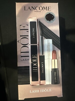 LANCOME Paris - Lash Idole Set - Mascara, Primer, Lipstick - NEW