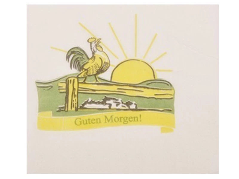 MARKENLOS 400 Tissue Servietten Guten Morgen Frühstücksservietten 25 x 25 cm (AG-237)