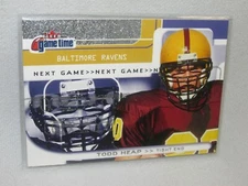 Todd Heap * 2001 Fleer Game Time * Rookie Card * 255/2001 * Baltimore Ravens