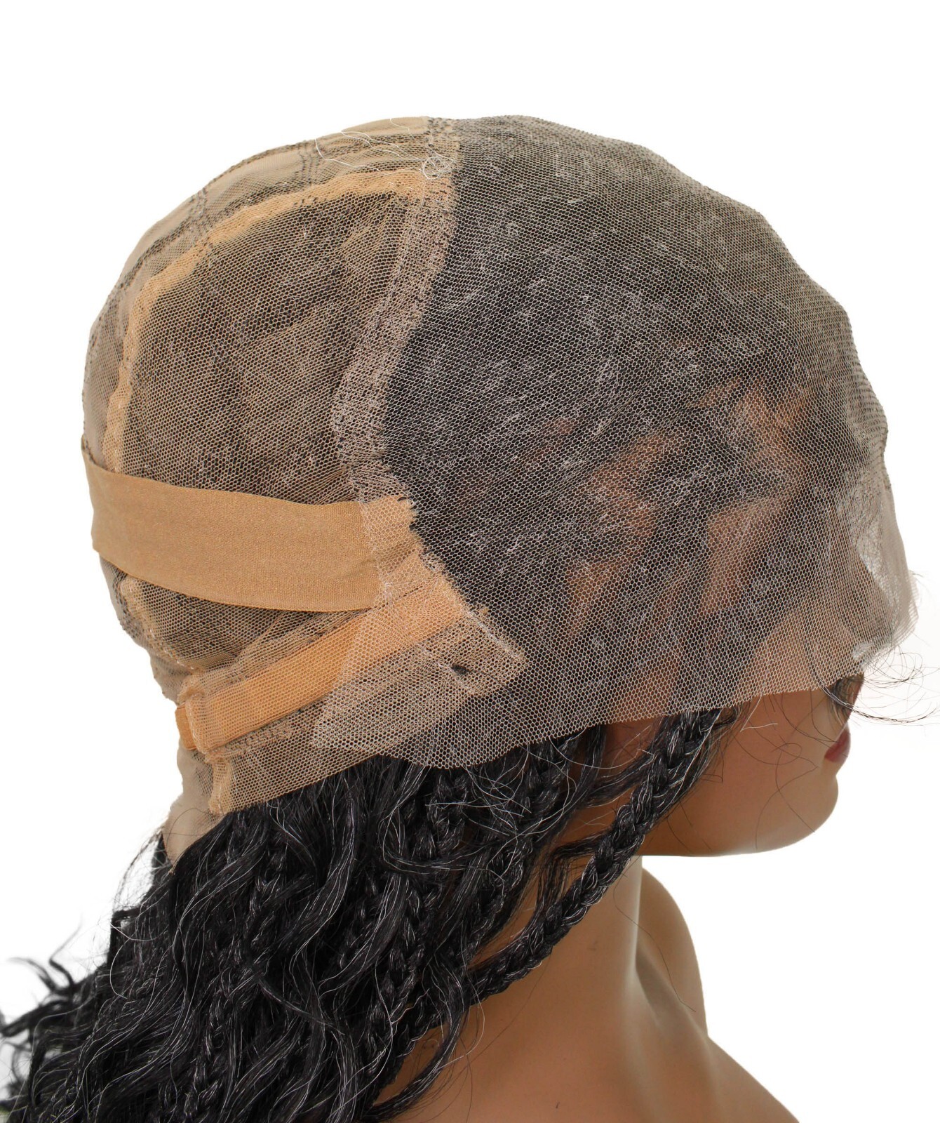 LUXLUXE Grace 25-inches Full Hand-tied Boho Box Braids Wig with Baby Hair