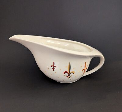 Iroquois China Interplay Fleur de Lis Gravy Boat MCM