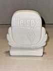 Vintage 2000 Heisey Glass HCA Milk White Advertising Sign Plaque 3.25"H