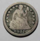 1851 Seated Liberty Dime M924