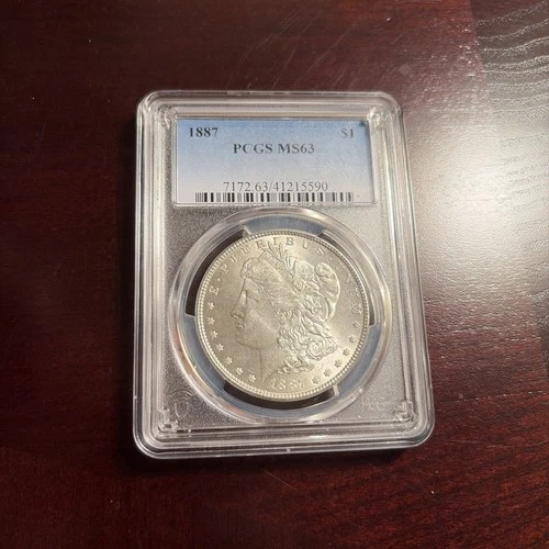 1887 Morgan Silver Dollar PCGS MS63