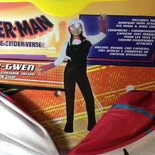 Spider-Gwen Kids Costume Jumpsuit w/ Mask & Shoe Covers XS S M L Marvel