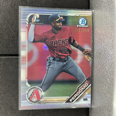 #ad Geraldo Perdomo 2019 Bowman Chrome 1st Bowman 499 #BCP 191 Refractor $10.00