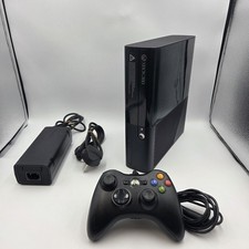 Microsoft Xbox 360 E Black Console 500gb Fully Tested And Working