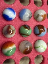 9 Glass Marbles lot 8355 See Photos Description