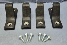 Luwint Wall Mounted Horizontal Barbell Holder, 2 Bar/4 Bars Storage Rack Black