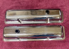 1968 Camaro Chrome Small Block Chevy Sbc 283 327 350 Valve Covers Oem Original